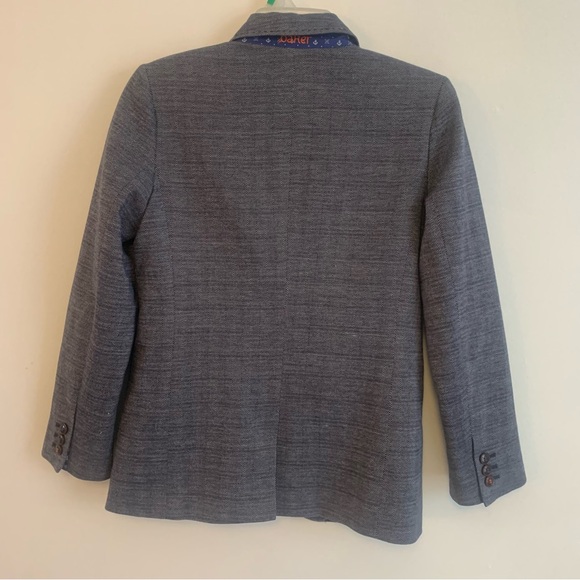 Baker by Ted Baker Anchor Sail Theme Herringbone Blazer Jacket - Picture 7 of 15